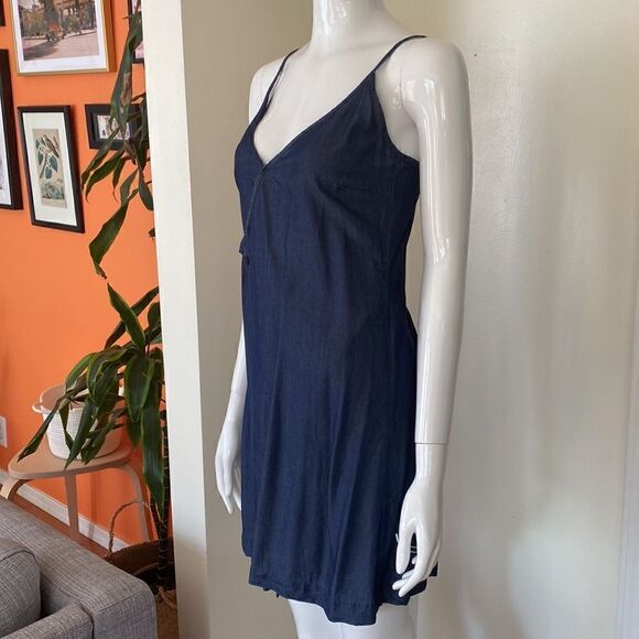 G Star Raw Dark Denim Mini Wrap Dress Size XS - Picture 5 of 11